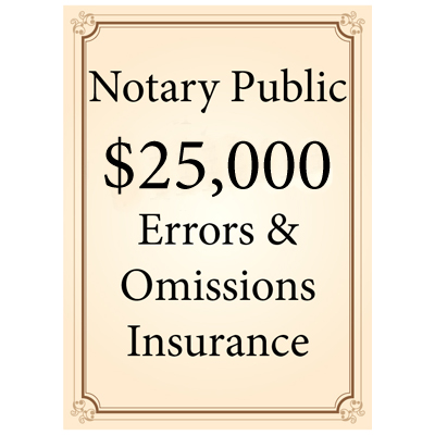 $25,000 Errors and Omissions Insurance for Florida Notaries