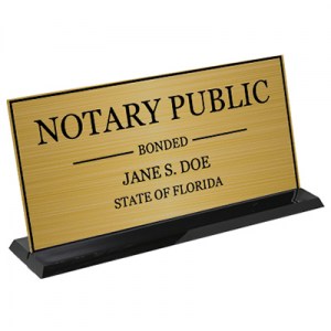 Florida Notary Public Display Sign